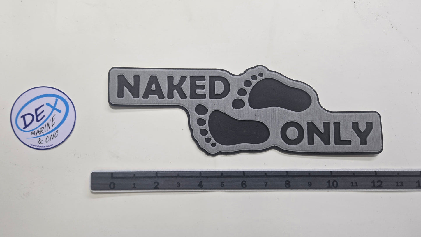 NAKED ONLY / BARE ONLY EVA FOAM DECAL Routed