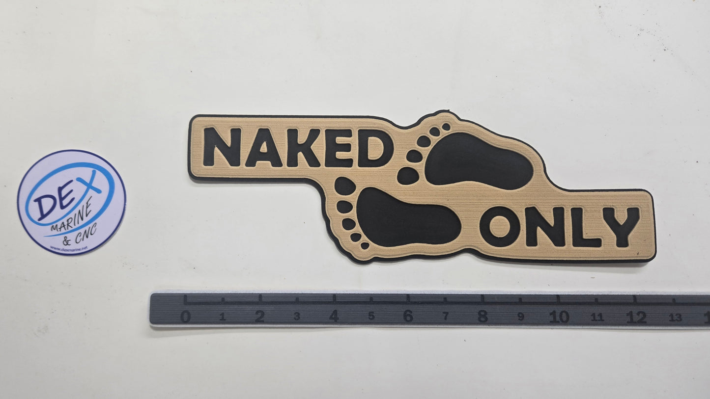 NAKED ONLY / BARE ONLY EVA FOAM DECAL Routed
