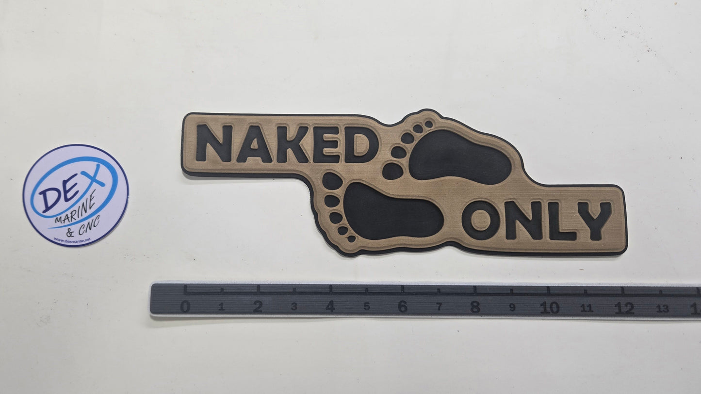 NAKED ONLY / BARE ONLY EVA FOAM DECAL Routed