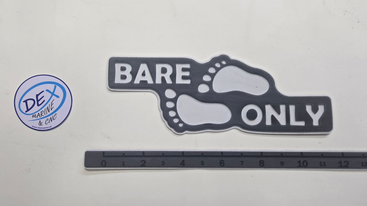NAKED ONLY / BARE ONLY EVA FOAM DECAL Routed