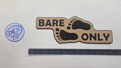 NAKED ONLY / BARE ONLY EVA FOAM DECAL Routed