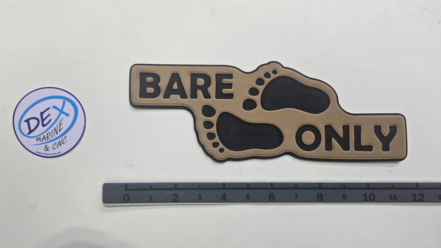 NAKED ONLY / BARE ONLY EVA FOAM DECAL Routed